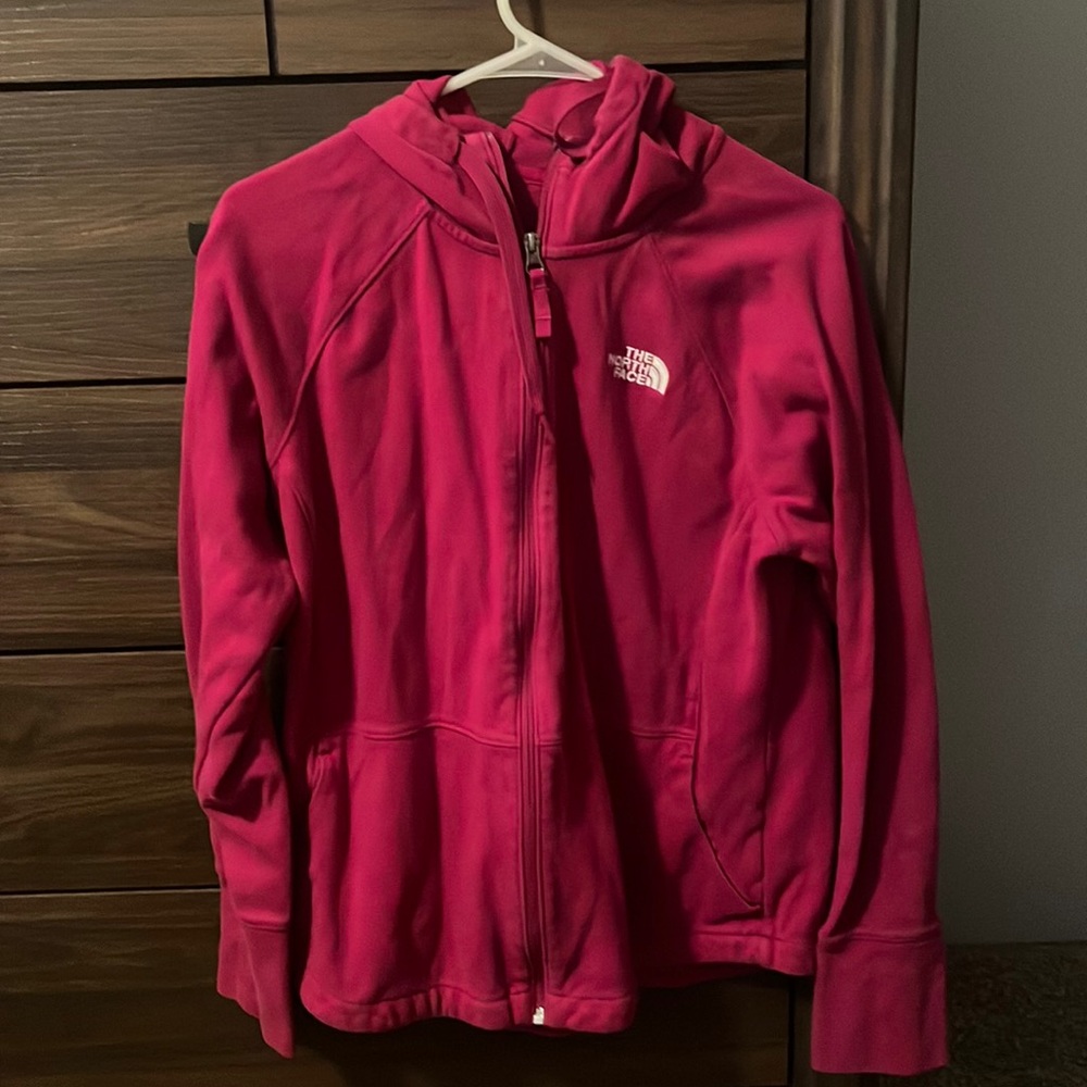 The North Face full zip hooded sweatshirt